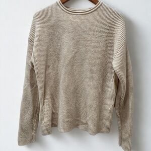 Becool Crewneck Natural Knit Sweater Size S/M